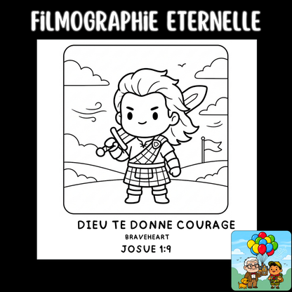 Filmographie Éternelle : 50 pages de coloriage chrétien PDF