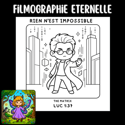Filmographie Éternelle : 50 pages de coloriage chrétien PDF