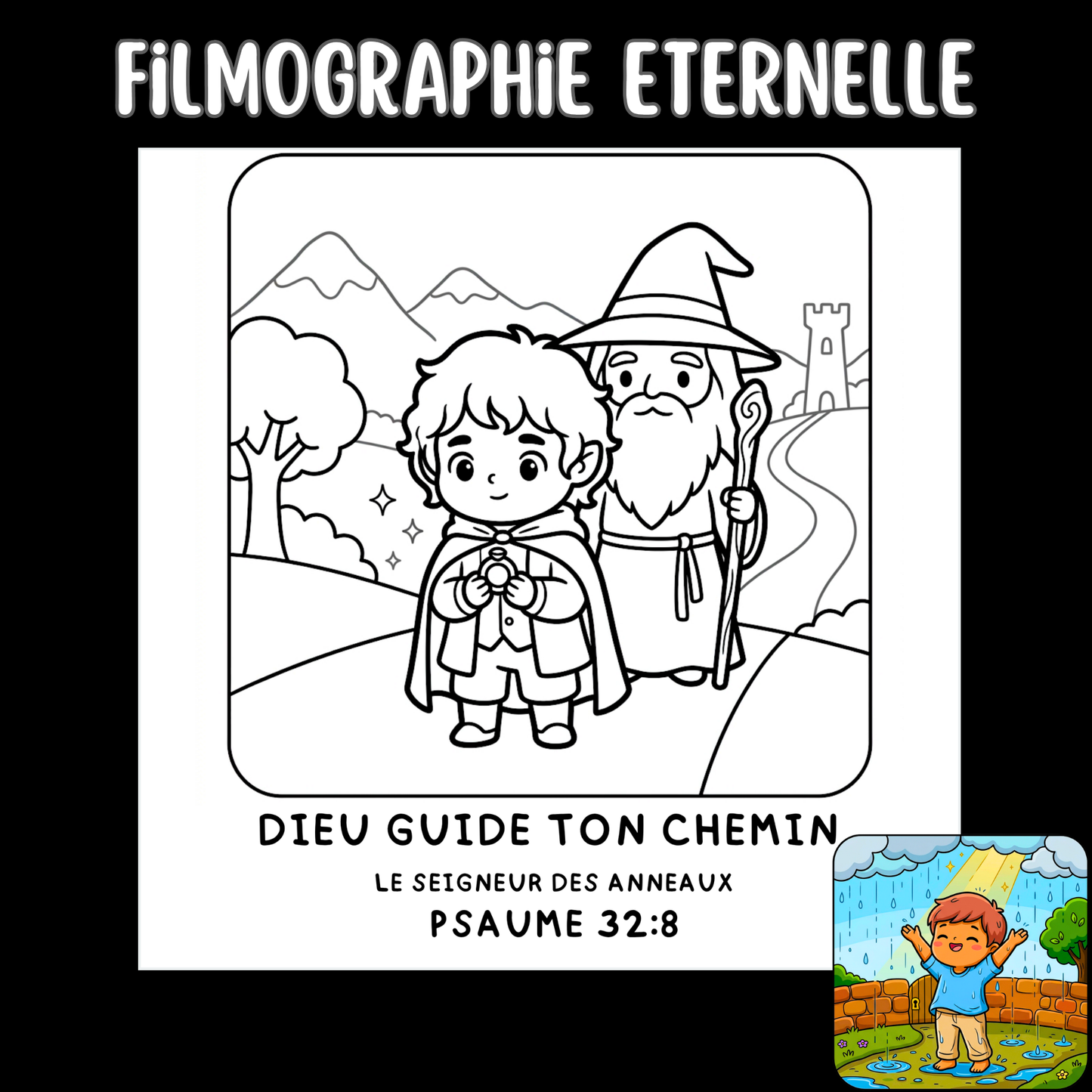 Filmographie Éternelle : 50 pages de coloriage chrétien PDF
