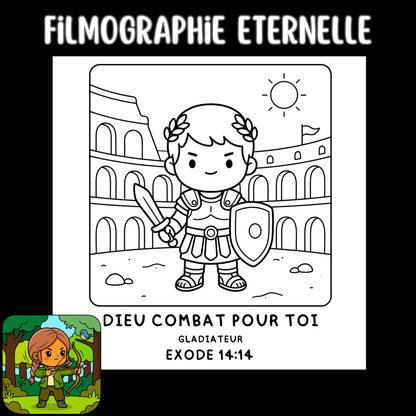 Filmographie Éternelle : 50 pages de coloriage chrétien PDF