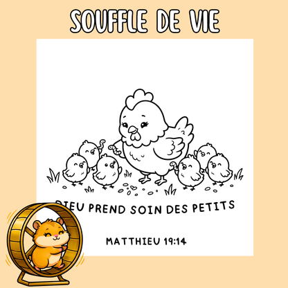 Souffle de Vie : 50 pages de coloriage chrétien PDF