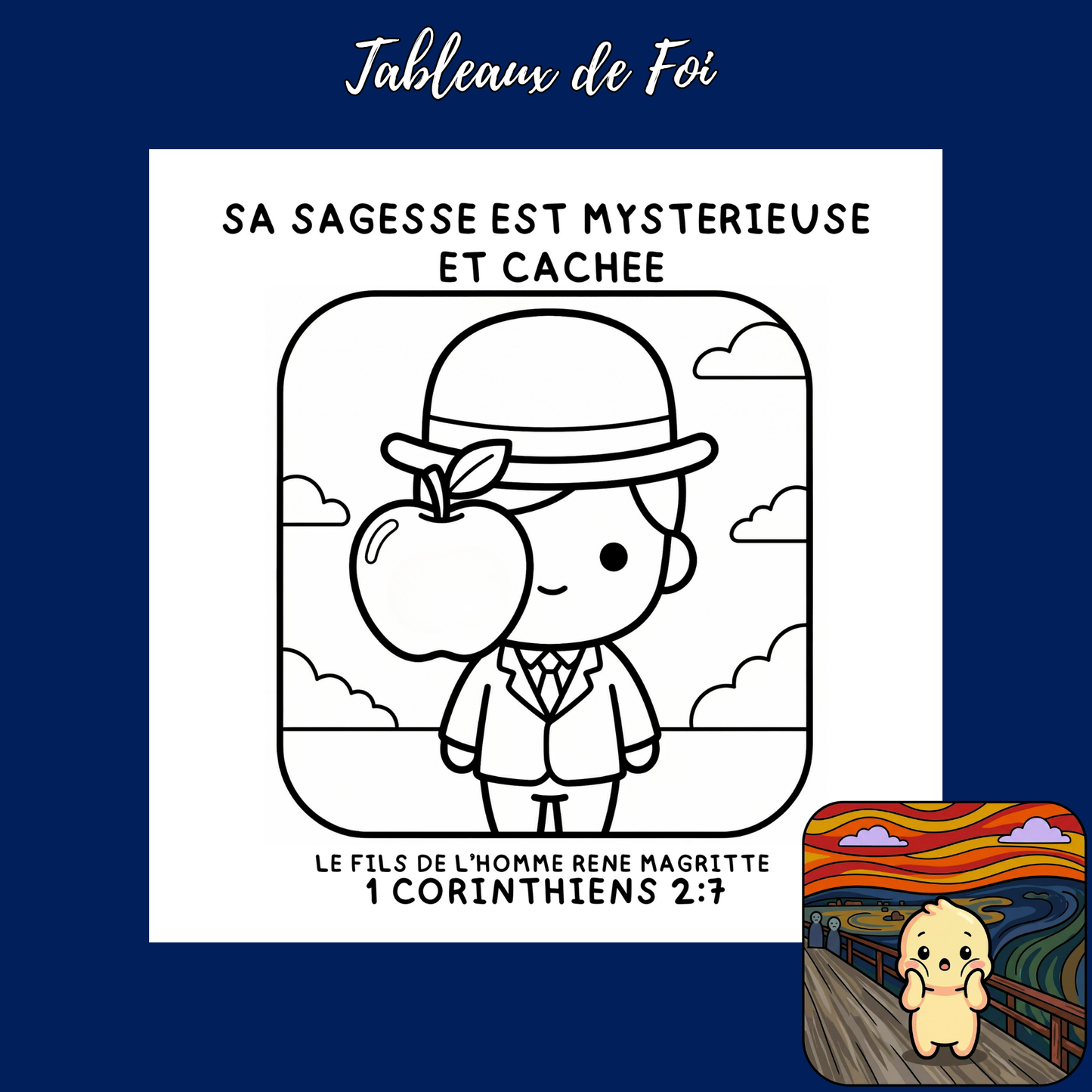 Tableaux de foi : 50 pages de coloriage chrétien PDF