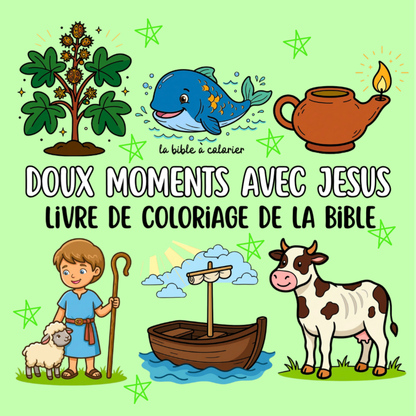 Doux moments avec Jesus : 40 pages de coloriage chrétien PDF