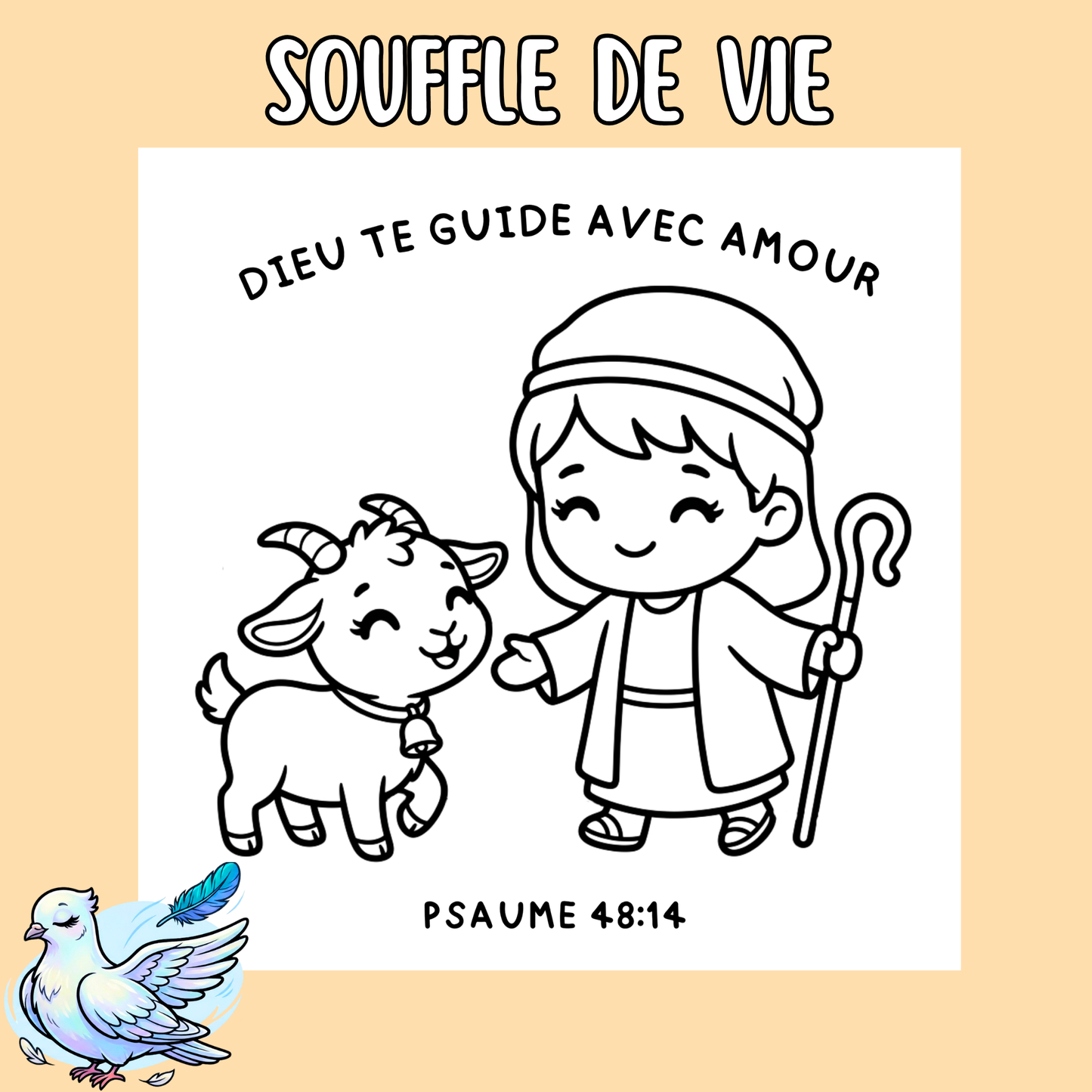 Souffle de Vie : 50 pages de coloriage chrétien PDF