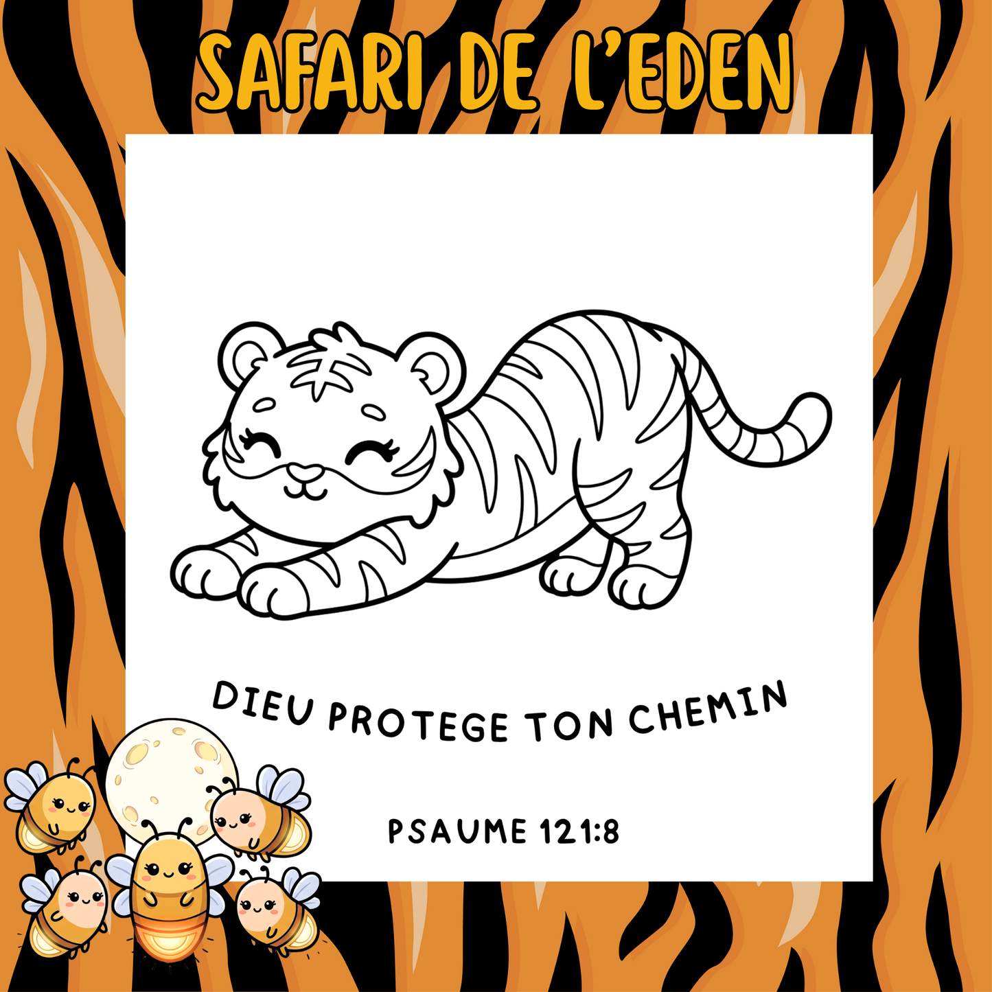 Safari de l’Éden : 50 pages de coloriage chrétien PDF