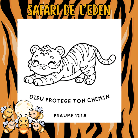 Safari de l’Éden : 50 pages de coloriage chrétien PDF