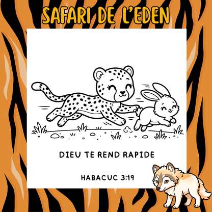 Safari de l’Éden : 50 pages de coloriage chrétien PDF