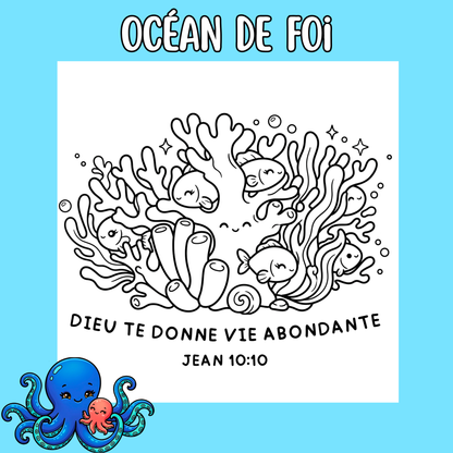 Océan de Foi : 50 pages de coloriage chrétien PDF