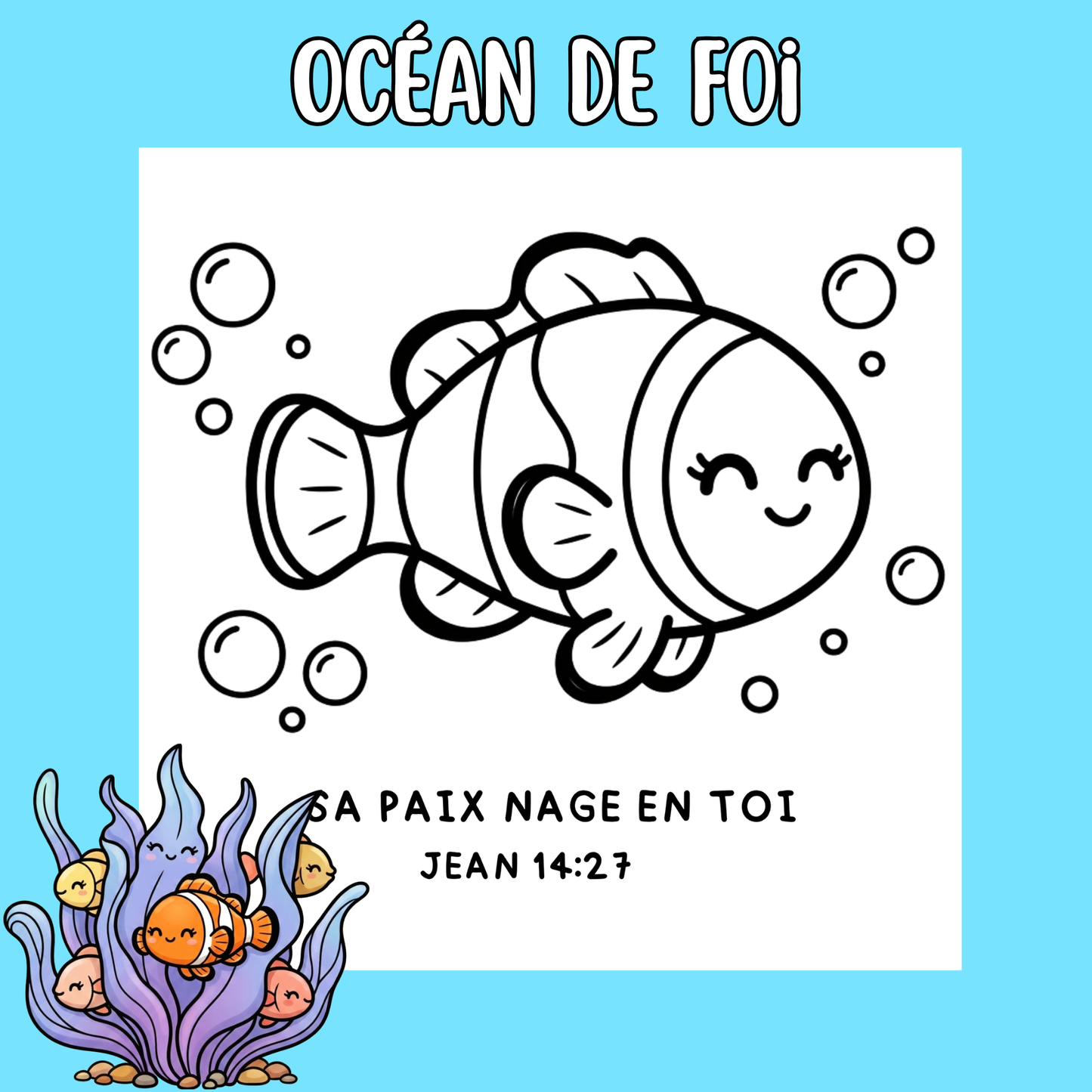 Océan de Foi : 50 pages de coloriage chrétien PDF