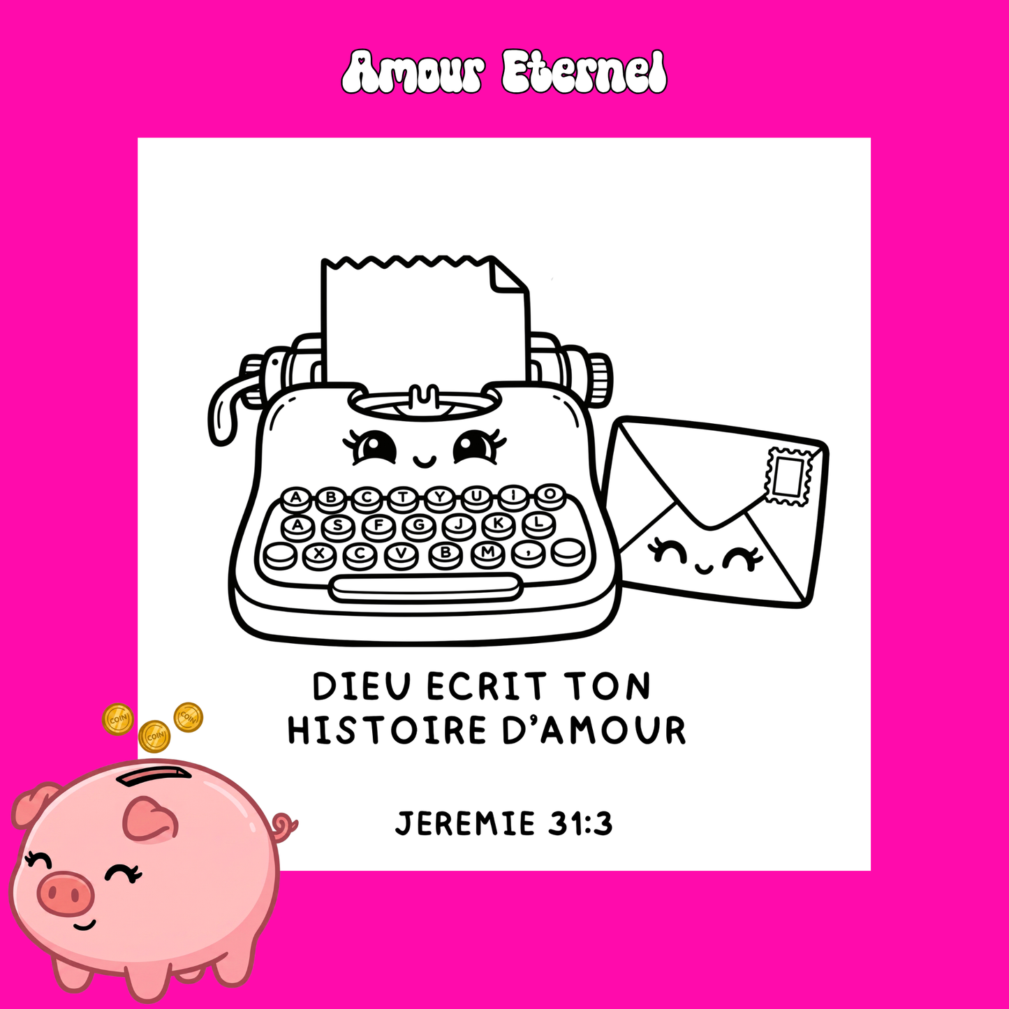 Amour Eternel : 50 pages de coloriage chrétien PDF
