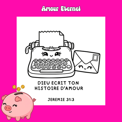 Amour Eternel : 50 pages de coloriage chrétien PDF