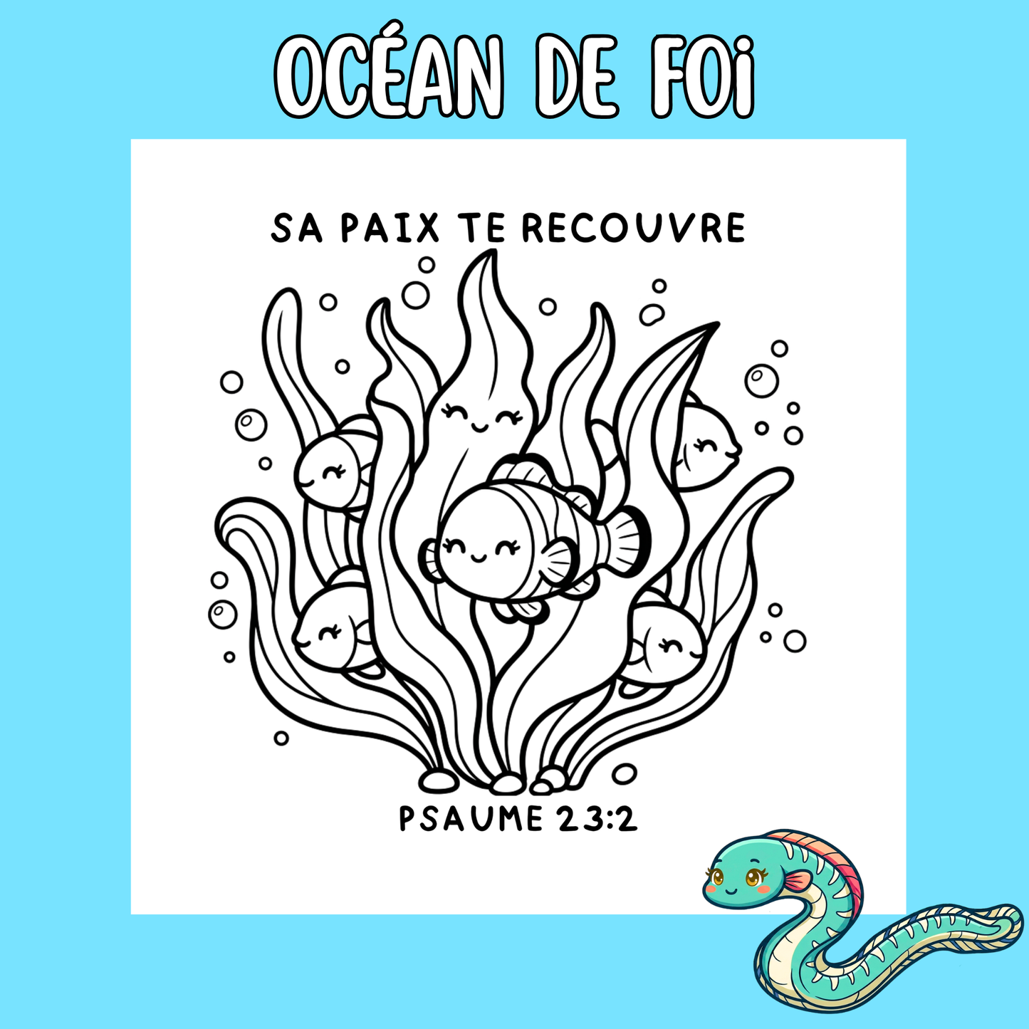 Océan de Foi : 50 pages de coloriage chrétien PDF