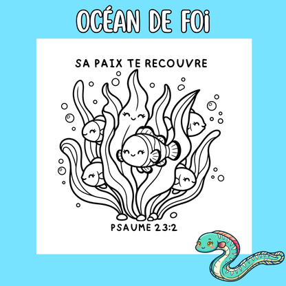 Océan de Foi : 50 pages de coloriage chrétien PDF