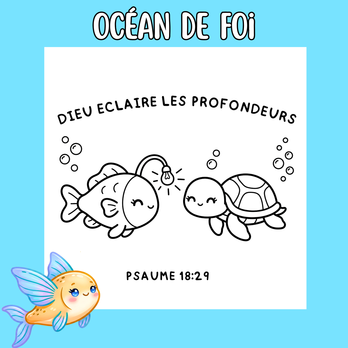 Océan de Foi : 50 pages de coloriage chrétien PDF
