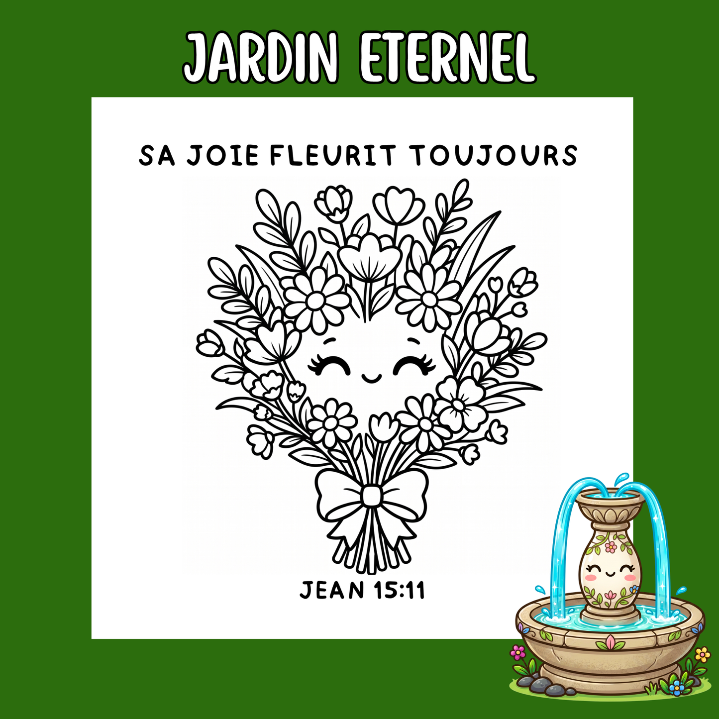 Jardin Éternel : 50 pages de coloriage chrétien PDF
