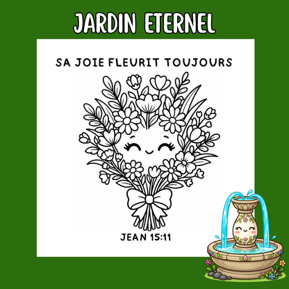 Jardin Éternel : 50 pages de coloriage chrétien PDF