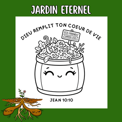 Jardin Éternel : 50 pages de coloriage chrétien PDF