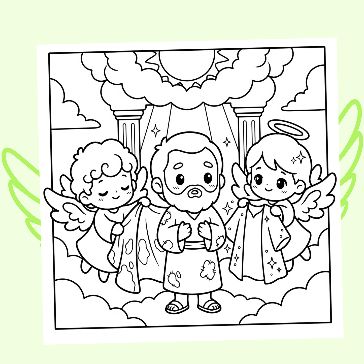 Avec Jésus au Quotidien : 40 pages de coloriage de la bible PDF