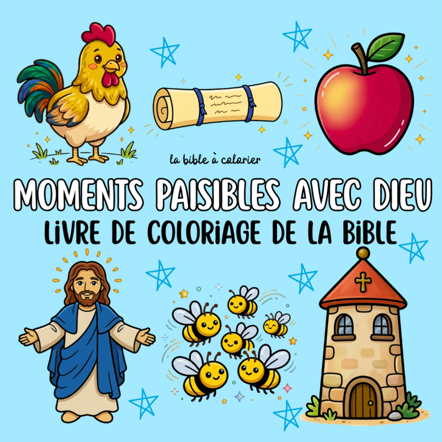 Moments Paisibles avec Dieu : 40 pages de coloriage chrétien PDF