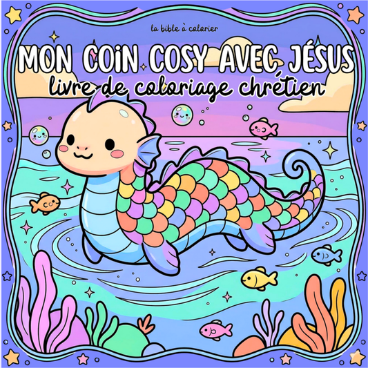 Mon Coin Cosy avec Jésus : 40 pages de coloriage de la bible PDF