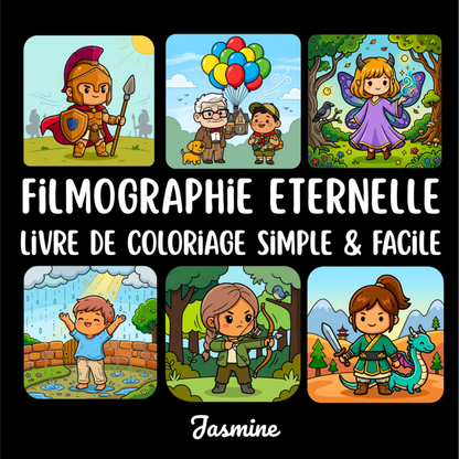 Filmographie Éternelle : 50 pages de coloriage chrétien PDF