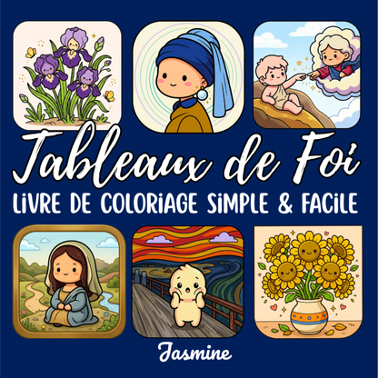 Tableaux de foi : 50 pages de coloriage chrétien PDF