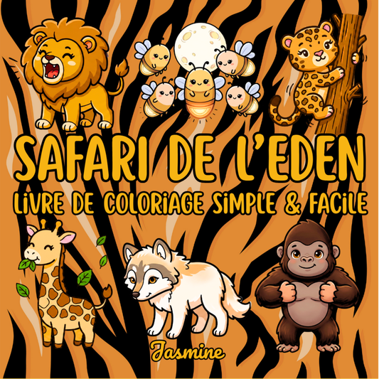 Safari de l’Éden : 50 pages de coloriage chrétien PDF