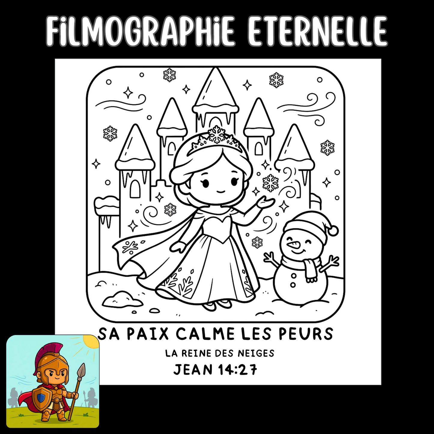 Filmographie Éternelle : 50 pages de coloriage chrétien PDF